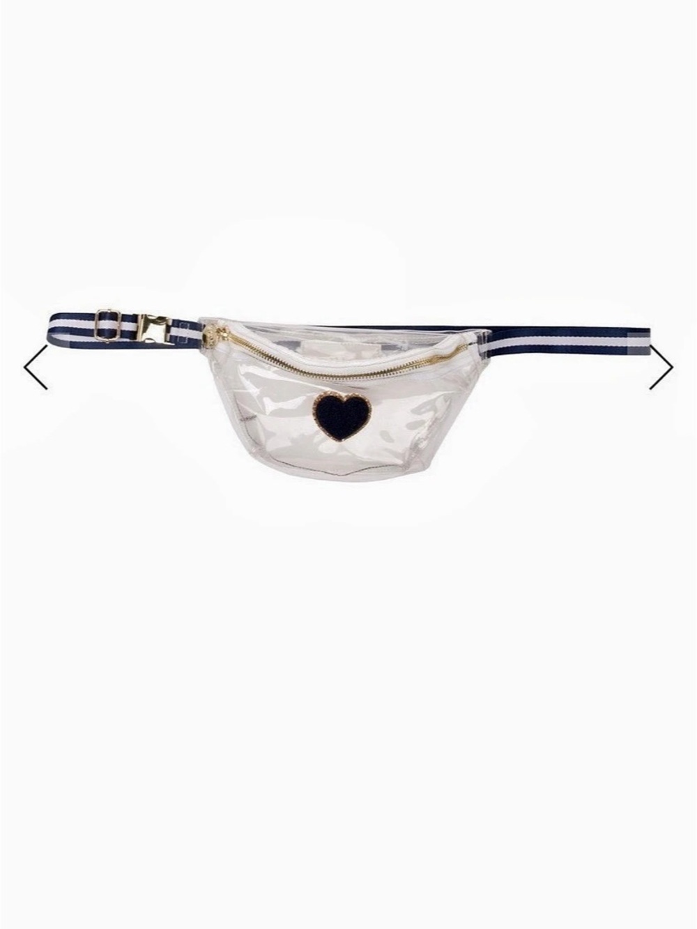 Stoney Clover Lane Clear & Blue Heart Waist Bag